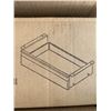 Image 3 : WHITE LOCKABLE UNDER DESK DRAWER, WHITE PULL OUT UNDER DESK DRAWER WITHOUT SHELF AND BLACK CLAMP ON 