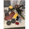 Image 1 : GRINDER, SANDER AND FLASHLIGHTS, STUD FINDER ETC