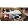 Image 2 : BASKEY OF PLANTERS AND BOX OF ELECTRICAL AND MORE