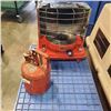 Image 1 : VINTAGE MMM TOKYO KEROSENE HEATER AND VINTAGE GAS CAN