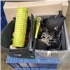 Image 1 : 2 TOTES OF SPORTING GOODS AND EXCERCISE ITEMS