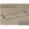 Image 3 : BLACK UNDER DESK KEYBOARD TRAY WITH SWINGING HEIGHT ADJUSTMENT