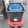 Image 2 : LARGE HUSKY PLASTIC TOTE WITH LID AND 2 STORAGE TOTES