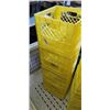 Image 2 : 9 YELLOW MILK CRATES