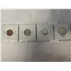 Image 2 : 4 - 1967 CANADIAN COINS CENTENNIAL YEAR 1867-1967 SILVER 25 CENT AND 10 CENT