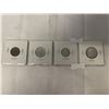 Image 2 : 4 - 1952 CANDIAN COINS 1 CENT TO 25 CENT LAST YEAR KING GEORGE VI .800 SILVER