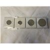 Image 2 : 4 - 1972 USA COINS $1 EISENHOWER, 50 CENT JFK, 10 CENT ROOSEVELT, 5 CENT JEFFERSON