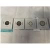 Image 2 : 4 - 1943 WARTIME COINS INCLUDING 25 CENT AND 10 CENT (.800 SILVER) PLUS TOMBAC NICKEL