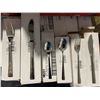 Image 2 : SOLA ATLANTIC 12 PIECES OF TABLE FORKS, KNIVES, DESERT KNIFVES, DESERT FORKS, COFFEE AND TEA SPOON