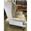 Image 2 : VINTAGE STUDDED WINGBACK CHAIR