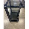 Image 2 : FOUR TIER MEDIA SHELF WITH GLASS SHELVES