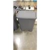 Image 2 : TWO GREY GARBAGE BINS WITH FLIP TOP LID