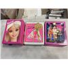 Image 1 : 3 BARBIE SUITCASES FULL OF CLOTHES AND ACCESSORIES