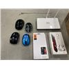 Image 1 : ASSORTED NEW SPIGEN PHONE CASES, COMPUTER MICE AND D-LINK ROUTER