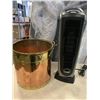 Image 1 : BRASS AND COPPER RIVETED BUCKET AND HEATER
