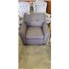 Image 1 : AS NEW GREY PILLOWBACK ARMCHAIR
