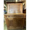 Image 1 : ANTIQUE DROPFRONT ROLLING CABINET