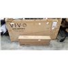 Image 1 : AS NEW VIVO BLACK 55X24 ELECTRIC DESK WITH BLACK ELECTRIC SINGLE MOTOR FRAME