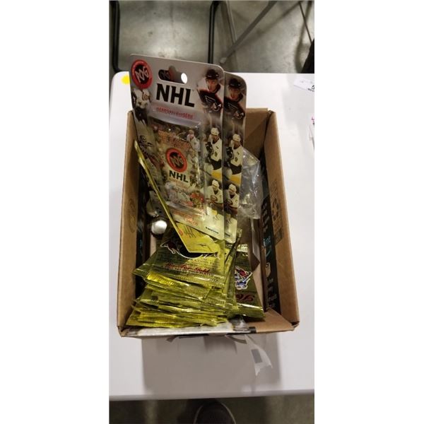 BOX OF VARIOUS NHL COLLECTIBLES