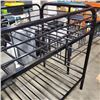 Image 2 : BLACK METAL SINGLE OVER SINGLE BUNBED, COMPLETE