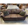Image 1 : CRUSHED LEATHER SOFA