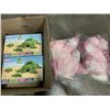 Image 1 : 2 NEW GIANT PLUSH TURTLE WITH ZIPPERED POUCH AND BABY TURTLES AND 2 UNICORN WITH ZIPPER AND SMALL UN