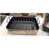 Image 2 : STAINLESS ROASTER WITH RACK AND COFFEE PERCULATOR