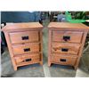 Image 1 : PAIR OF 3 DRAWER NIGHTSTANDS