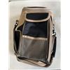Image 1 : PICNIC BASKET BACKPACK W/ THERMAL STORAGE AREA, 2 PLASTIC WINEGLASSES, CORKSCREW AND SMALL SERRATED 