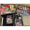 Image 1 : 2 TRAYS OF FROZEN FIGURES, TAYLOR SWIFT SHIRT AND MORE