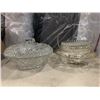 Image 2 : LOT OF PRESSED GLASS AND CANNISTERS