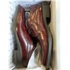 Image 1 : NEW ECCO LEATHER SHOES, BARCELACE RUST COLOR, SIZE 9, RETAIL $249