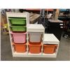 Image 1 : IKEA TROFAST CABINET WITH STORAGE BINS