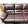 Image 2 : BLACK LEATHER RECLINGING SOFA