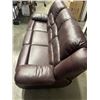 Image 3 : BLACK LEATHER RECLINGING SOFA