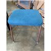 Image 2 : BLACK END TABLE WITH 1960S STOOL
