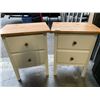 Image 1 : TWO MATCHING NIGHTSATNDS WITH TWO DRAWERS