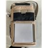 Image 2 : PICNIC BASKET BACKPACK W/ THERMAL STORAGE AREA, 2 PLASTIC WINEGLASSES, CORKSCREW AND SMALL SERRATED 