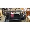 Image 1 : METAL AND GLASS SHELF ENTERTAINMENT UNIT