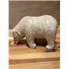 Image 3 : NEW CARVED SET OF 2 BEAR MARBLE FIGURES, RETAIL $299