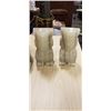 Image 2 : 2 PAIRS OF STONE BOOKEND FIGURES