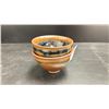 Image 1 : PAIR OF DARK GLAZED WINE CUPS