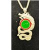 Image 2 : SPINACH GREEN DRAGON PENDANT