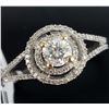 Image 2 : 14K WHITE GOLD 2.9G NATURAL DIAMOND (0.5CT+0.26CT)  RING (~SIZE 7) (~WEIGHT 2.9G)