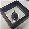 Image 2 : 14K YELLOW GOLD 10.34G STAR SAPPHIRE(30.64CT)  PENDANT (~WEIGHT 10.34G)