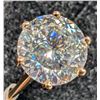 Image 1 : 10K YELLOW GOLD CERTIFIED 2.29G MOISSANITE(2.42CT)  RING (~SIZE 6.25) (~WEIGHT 2.29G)
