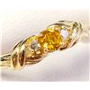 Image 1 : 10K YELLOW GOLD CERTIFIED 1.49G LAB YELLOW DIAMOND 1.05CT  RING (~SIZE 6) (~WEIGHT 1.49G)