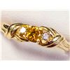 Image 2 : 10K YELLOW GOLD CERTIFIED 1.49G LAB YELLOW DIAMOND 1.05CT  RING (~SIZE 6) (~WEIGHT 1.49G)