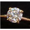 Image 3 : 10K YELLOW GOLD CERTIFIED 1.2G MOISSANITE(0.5CT)  RING (~SIZE 6.5) (~WEIGHT 1.2G)