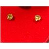 Image 2 : 10K YELLOW GOLD CITRINE(0.6CT)  EARRINGS